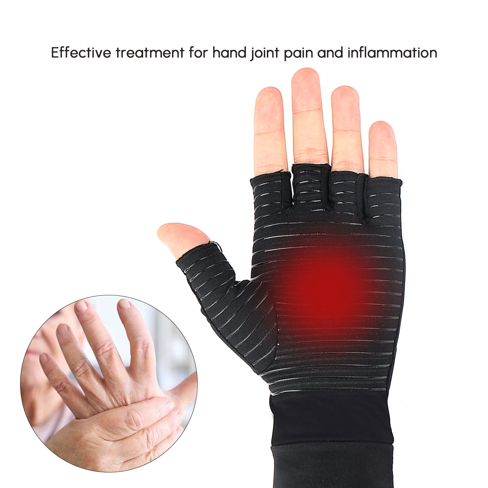 Stylish Copper Arthritis Compression Gloves