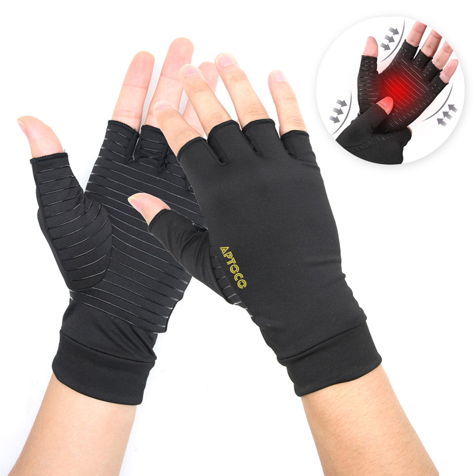 Stylish Copper Arthritis Compression Gloves